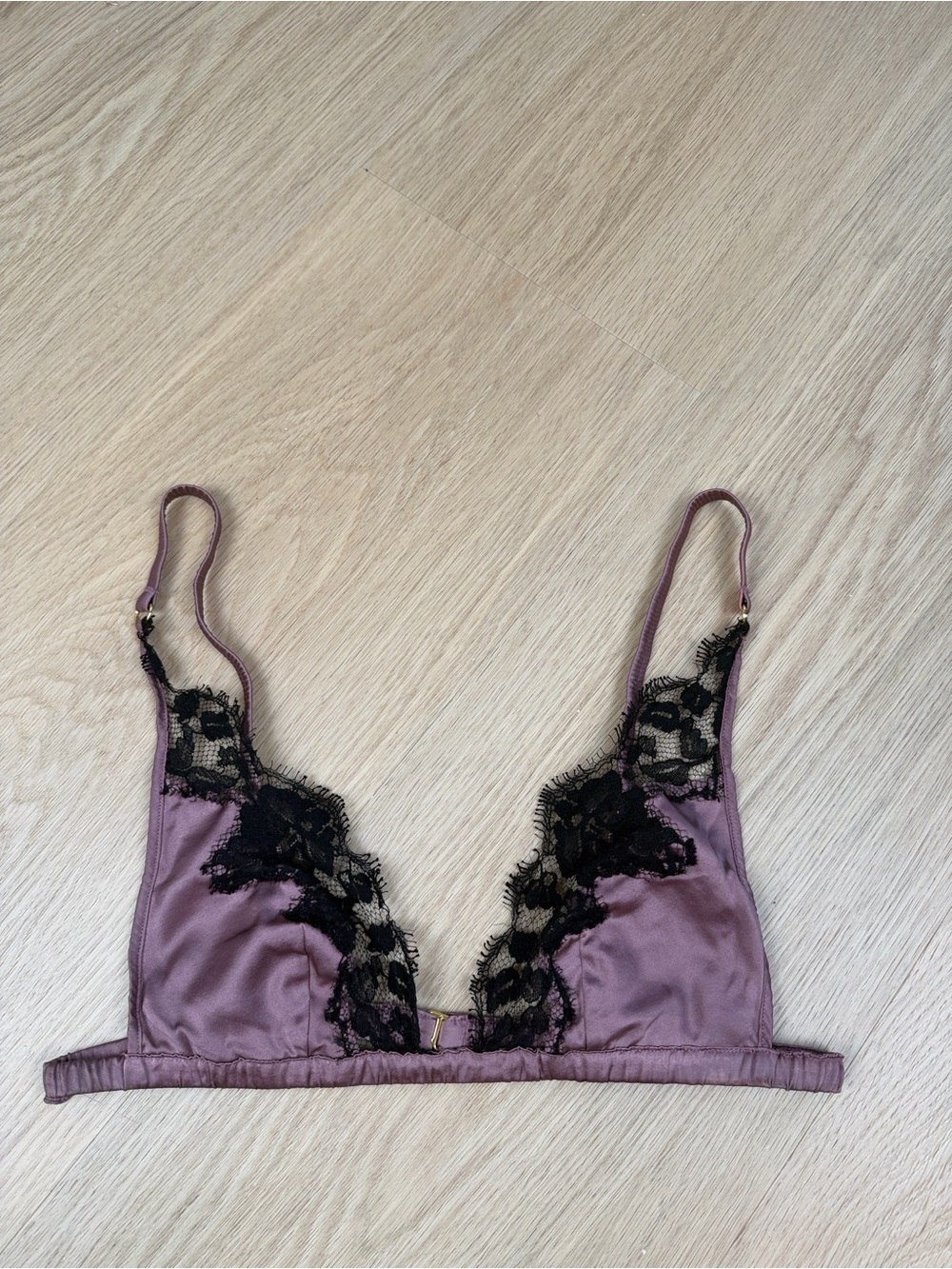 Kiki de Montparnasse Lace Silk Bralette M
